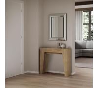 Extendable Dining Console Table Modern Italian Design Expands to 181 cm Versatile Kitchen & Entrance Table Natural Oak Finish Space-Saving Solution
