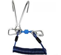 Extendable Dive Hook 1.8m Cord 190kg Load | Dual-head design, enhanced stability, secure grip on reefs, ideal for strong currents, for drift diving essential
