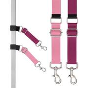 Extendable Dog Grooming Strap | 2 Pieces Adjustable Extension Strap for Dogs, Nylon Restriction Rope, Waist Accessories, Stable Attachment Ring for Salons, Clinics, M
