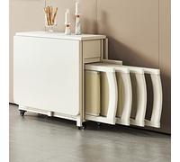 Extendable Drop Leaf Dining Table Set with 4 Chairs - Solid Wood Space-Saving Folding Table for Compact Home Dining Rooms Modern Design Perfect for Small Spaces