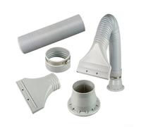 Extendable Exhaust Hose 0 7 to 1 7 Meters with 100mm Diameter, Suitable for Air Conditioners, Dryers, and Ventilation Setups Requiring Flexible Airflow Paths (HS-E420H)
