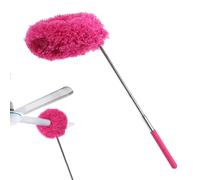 Extendable Feather Duster - Long Handle Adjustable Dusting Tool With Bendable Head, Soft Microfiber Brush | Household Cleaning Duster For Ceiling Fan, Cobweb Removal, Car Interior Dust Cleaner