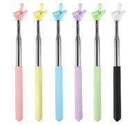 Extendable Finger Pointer Stick Set - NOVBAUB 6PCS Colorful Pointer Finger Stick for School Classroom Must Have Supplies Essentials Tiny Hands on Sticks Presentation Supplies for Whiteboard Blackboard