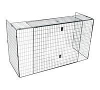 Extendable Fireplace Fireguard for Children & Pets - Black Steel Nursery Safety Firescreen with Wall Fixings - Adjustable Width