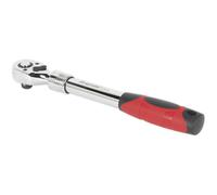 Extendable Flip Reverse Ratchet Wrench - 1/2 Inch Sq Drive - Pear-Head Design