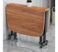 Extendable Folding Dining Table for 64 People Compact Kitchen Desk SpaceSaving Small Table for Dining Room Office Laundry Room (100x60 cm)
