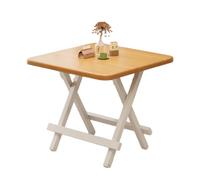 Extendable Folding Dining Table - Multi-Purpose Wooden Kitchen Table for Small Spaces 80x80cm Ideal for Home Apartment Office - Natural Finish