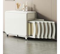 Extendable Folding Dining Table Set with Storage Drawer & Chairs - Space-Saving Drop Leaf Design for Home, Dining Room, or Restaurant Use