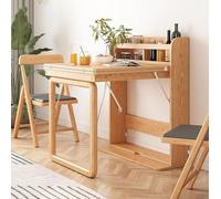Extendable Folding Dining Table - Space-Saving Wooden Butterfly Table with Wheels, Drop Leaf Design for Kitchen & Dining Room, Versatile & Stylish Solution
