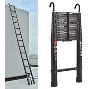 Extendable Folding Ladders For Home,16.5Ft Telescopic Ladder With Detachable Hooks,330Lbs Load Capacity Heavy Duty Multi-Purpose Aluminium Portable L