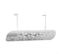 Extendable for Air Conditioning Deflector with Fan, Adjustable AC Wind Shield and Air Guide Cover, for Home Office, Easy Install PVC Vent Redirector, Transparent White/Blue/Pink(Transparent white)