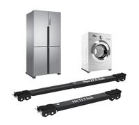Extendable Furniture Appliance Mover, Washing Machine Dolly with Brakes Rolling Base for Fridge Washer and Dryer Laundry Heavy Duty 24 Wheels Appliance Slider (Black)