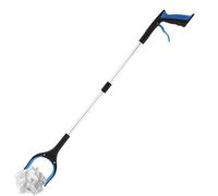 Extendable Grabber Reacher Tool - 33 Inch Anti-Slip Silicone, Claw Folding Litter Pickers with Magnetic Trash Clip | Trash Picker for Litter Reaching