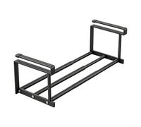 Extendable Hanging Shoe Rack, Adjustable 40-70cm on Steel Tiered Shelves for Cabi Door, Multi-Use Storage Organizer for Kitchen Bathroom Wardrobe, Grey