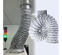 Extendable HVAC Ducting Air Duct Hosing, Portable Industrial Ventilation Tube/Long Pipe Hose for Exhaust Fan Utility Blower, Attic Exhaust Flexible Ducting(8m/26ft,ID 11 4/5in/300mm)