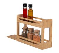 Relaxdays Extendable Bamboo Spice Rack