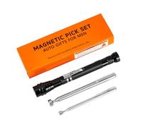 Extendable Magnetic Flashlight with Telescoping Magnet Pickup Tool Set of 3 - Cool Gadget Gifts for Him,Men,Teen Boys,Husband,Dad,Father,Mechanic,Women,Automotive,Useful for Hard-to-Reach