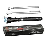 Extendable Magnetic Pick Up Flashlight Telescoping Magnet Pickup Tool Cool Gadget for Adults Men Dad Husband Father Mechanic Tech Handyman Women Valentines Birthday Christmas Gifts Stocking Stuffers