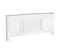 Extendable MDF Radiator Cover Cabinet Shelf White Modern Heater Cover