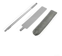 Extendable Microfiber Gap Duster Brush for Under Bed Cleaning - Telescopic Handle 54-96cm Flexible Dusting Tool for Furniture Sofas for windows for royal Blue(Gray Grout Brush)