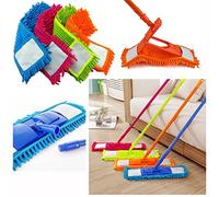 Extendable MICROFIBRE MOP -Multifunction Wet or Dry Sweeper Includes NOODLE MOP Head (BLUE)