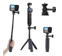 Extendable Mini Tripod Selfie Stick for DJI Osmo Pocket 3, 11"/27cm Small Handheld Travel Selfie Stick with Quick Release 1/4'' Screw, Mini Action Camera Tripod Stand for Action 5 Pro/4/3/GoPro Hero