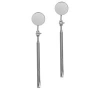Extendable Mirror Tool with 360° Rotating round Swivel 6.5-19 Inch | Telescopic Handle with Multistage Lock System, Anti-glare Coated HD Mirror Surface, for Hvac Technicians and Electricians