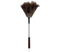 Extendable Ostrich Feather Duster, Anti Static Reusable Cleaning Tool Household Duster for Cleaning Ceiling Fan, Blinds, Car(Extendable 201cm)