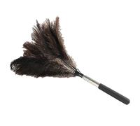 Extendable Ostrich Feather Duster with Stainless Steel Handle - Long Duster for Home Cleaning High Ceilings, Doorways, Lights, Cupboards, Car, Office