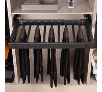 Extendable Pants Rack, Concealed Drying Rail for Washing Machine, Space-Saving Pants Hanger, Stainless Steel Trouser Holder, Wall-Mounted Coat Organizer