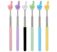 Extendable Pointer Finger Stick Set - NOVBAUB 6PCS Colorful Finger Pointer Stick for School Classroom Must Have Supplies Essentials Tiny Hands on Sticks Presentation Supplies for Whiteboard Blackboard