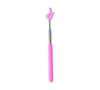 Extendable Pointer Stick for Teachers, Stainless Steel Telescopic Finger Pointers for Classroom, Interactive Teaching, Presentations Whiteboard Use, 21-68cm Retractable Hand (Hot Pink)