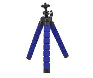 Extendable Projector Mini Tripod for Projector Phone Stand tripode Flexible Sponge Octopus Tripod For Camera tripe Phone Holder Clip stand Projector Wall Mount(Blue)