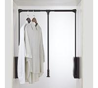 Extendable Pull Down Closet Rod - Adjustable Aluminum Wardrobe Rail for Convenient Clothes Storage and Organization
