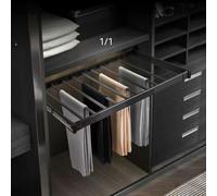 Extendable Pull-Out Trouser Rack - Over-the-Washing Machine Clothes Drying Racks, Multifunctional Space-Saving Hidden Drying Rack, Adjustable