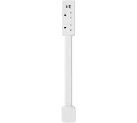 Extendable Rotating Outlet Power Outlet Extender with USB-A USB-C and 2 AC Outlets 180 Rotatable Extends for Hard-to-Reach Ideal Behind Sofas Nightstands Desks UK Standard