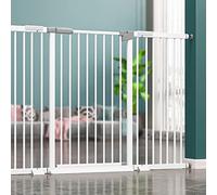Extendable Safety Gate,Pressure Fit Stair Gate,Auto Close Pet Gate,Baby Gate Also Suitable for Dogs, Extra Wide Hallway Gate,Two Way Open/Stay Door (139-146cm/54.7-57.5in)