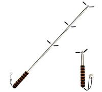 Extendable Safety Test Bar - Manual Stainless Steel Bar to Reach Smoke Alarm Buttons and Exit Signals, 1 Pack - Easy Access to High Areas Without Ladder for