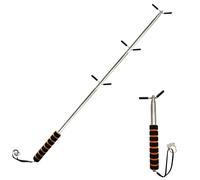 Extendable Safety Test Bar - Manual Stainless Steel Bar to Reach Smoke Alarm Buttons and Exit Signals, 1 Pack - Easy Access to High Areas Without Ladder for