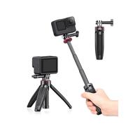 Extendable Selfi Stick for Gopro, Portable Vlog Selife Stick Tripod Stand for Gopro Hero 8/7/6/5 Black DJI Osmo Action Action Camera Accessory Kits