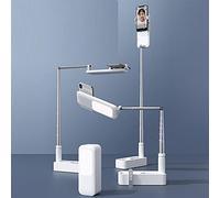 Extendable Selfie Stand Foldable Selfie Light 360° Rotation Rechargebale Stand with Phone Holder and Remote Multifunction Holder with Remote LED Light for Video Recording