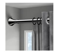 Extendable Shower Curtain Pole 1m 1.5m 2.5m 3.5m 4m 5m, Adjustable Rust Free No Drill Spring Net Tension Rod Shower Curtain Pole Rail for Bathroom Window(Stainless,3.1-4m/123"-157")