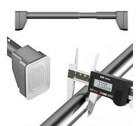 Extendable Shower Curtain Rod 40-500cm - Rustproof Stainless Steel Telescopic Bar No Drilling Needed - Ideal for Bathroom Window & Door (Gray 70-120cm/28-47in)