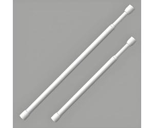 Extendable Shower Curtain Rod 60-245cm No Drill Shower Curtain Pole Spring Tension Pole Matt Black for Bathroom Closet Door Curtain(1m)