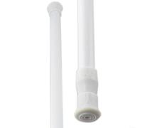 Extendable Shower Curtain Tension Rod,Telescopic Curtain Rail, Super Spring Pull Rod,Non-Slip, No Drilling,suitable perfectly for cupboards,window, kitchen,wardrobe, bathroom,DIY projects(60-110cm)