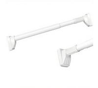 Extendable Shower Pole 40-500 Cm, No Drilling Shower Curtain Rod, Ø33mm Extendable Tension Rods, Adjustable Telescopic Rods, Punch-free Curtain Rod For Bathroom, Bedroom(White,50-75cm)