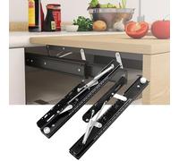 Extendable Slide Rail for Tables, Hidden Lifting Platform Guide Rail Hardware, Enhances Dining Table and Desk Functionality