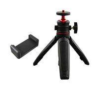 Extendable Small Handheld Tripod With Phone Clip Tabletop Phone For Travel Video Rotating Tripod