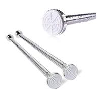 Extendable Telescopic Curtain Rod Stainless Steel Shower Curtains Rail for Bathroom Shower Wardrobe Doorway (105-160cm)
