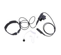 Extendable Throat Vibrations Push To Talk Mic Microphones Air Tubes Earpiece Headsets For A-58 Air Acoustics Tube Earpiece